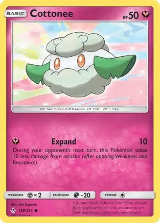 Cottonee (139/214) [Sun & Moon: Unbroken Bonds] Pokémon