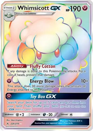 Whimsicott GX (226/214) [Sun & Moon: Unbroken Bonds] Pokémon