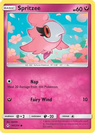 Spritzee (141/214) [Sun & Moon: Unbroken Bonds] Pokémon