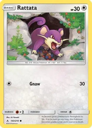 Rattata (143/214) [Sun & Moon: Unbroken Bonds] Pokémon