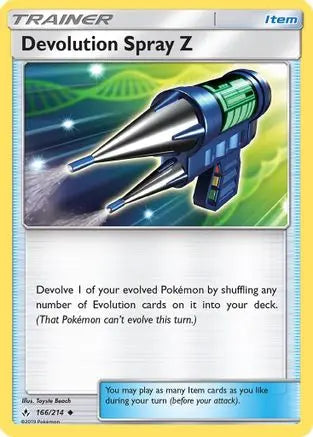 Devolution Spray Z (166/214) [Sun & Moon: Unbroken Bonds] Pokémon