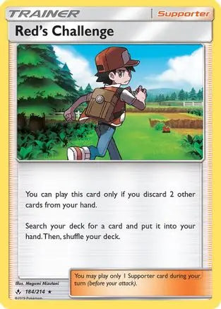 Red's Challenge (184/214) [Sun & Moon: Unbroken Bonds] Pokémon
