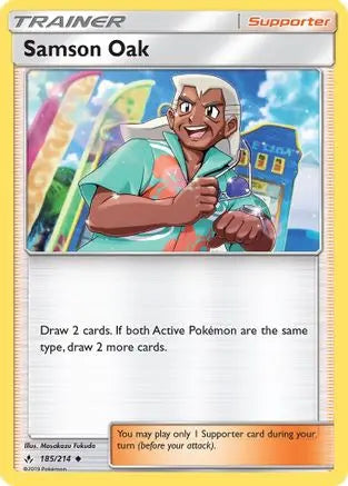 Samson Oak (185/214) [Sun & Moon: Unbroken Bonds] Pokémon