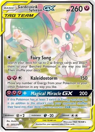 Gardevoir & Sylveon GX (205/214) [Sun & Moon: Unbroken Bonds] Pokémon