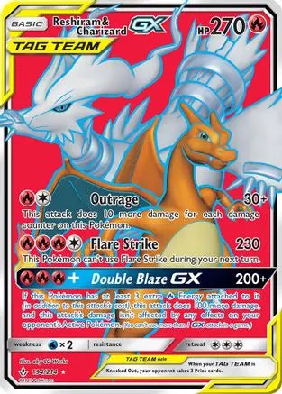 Reshiram & Charizard GX (194/214) [Sun & Moon: Unbroken Bonds] Pokémon