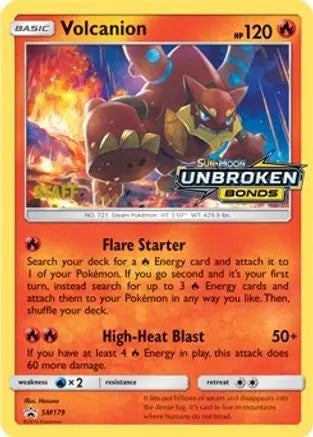Volcanion (SM179) (Staff Prerelease Promo) [Sun & Moon: Black Star Promos] Pokémon