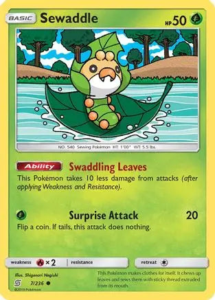 Sewaddle (7/236) [Sun & Moon: Unified Minds] Pokémon