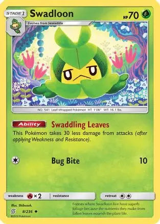 Swadloon (8/236) [Sun & Moon: Unified Minds] Pokémon