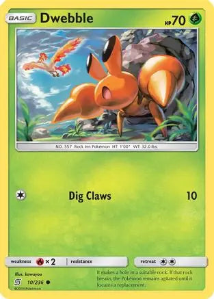Dwebble (10/236) [Sun & Moon: Unified Minds] Pokémon