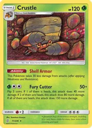 Crustle (11/236) [Sun & Moon: Unified Minds] Pokémon