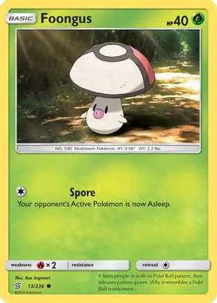 Foongus (13/236) [Sun & Moon: Unified Minds] Pokémon