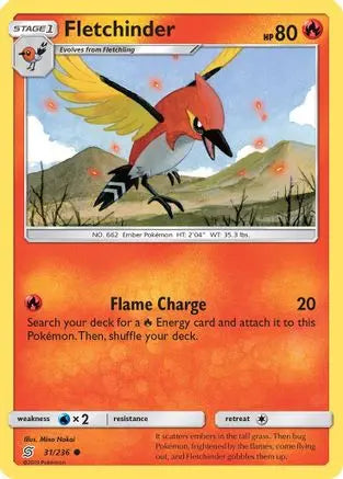 Fletchinder (31/236) [Sun & Moon: Unified Minds] Pokémon