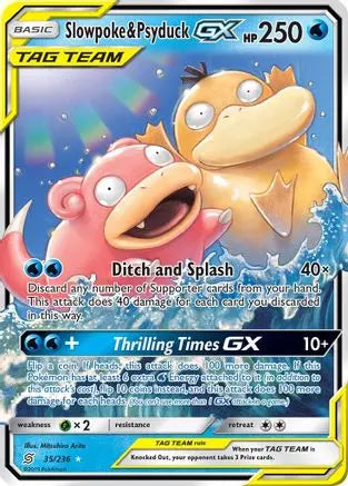 Slowpoke & Psyduck GX (35/236) [Sun & Moon: Unified Minds] Pokémon