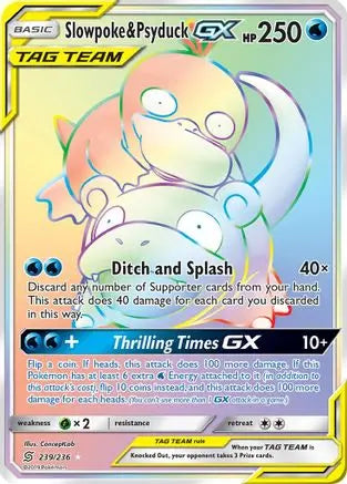 Slowpoke & Psyduck GX (239/236) [Sun & Moon: Unified Minds] Pokémon