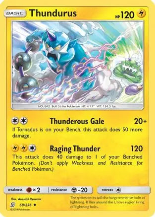 Thundurus (68/236) [Sun & Moon: Unified Minds] Pokémon