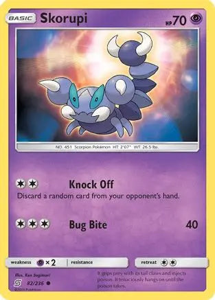 Skorupi (82/236) [Sun & Moon: Unified Minds] Pokémon