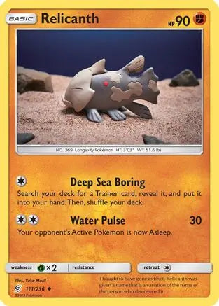 Relicanth (111/236) [Sun & Moon: Unified Minds] Pokémon