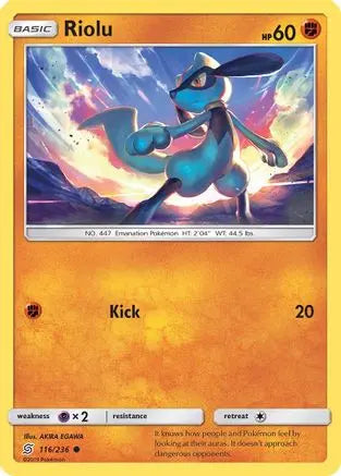 Riolu (116/236) [Sun & Moon: Unified Minds] Pokémon