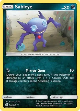 Sableye (133/236) [Sun & Moon: Unified Minds] Pokémon