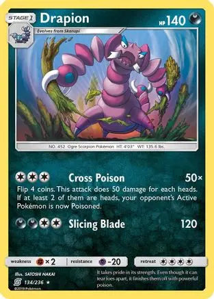 Drapion (134/236) [Sun & Moon: Unified Minds] Pokémon