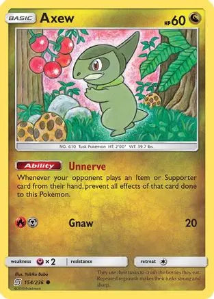 Axew (154/236) [Sun & Moon: Unified Minds] Pokémon