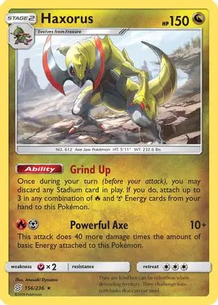 Haxorus (156/236) [Sun & Moon: Unified Minds] Pokémon