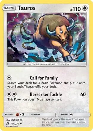 Tauros (164/236) [Sun & Moon: Unified Minds] Pokémon