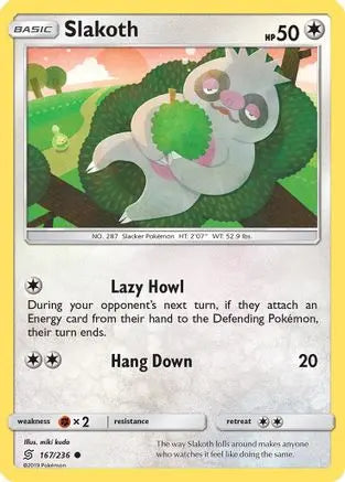Slakoth (167/236) [Sun & Moon: Unified Minds] Pokémon