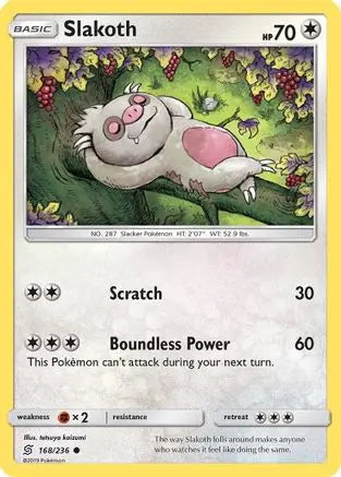 Slakoth (168/236) [Sun & Moon: Unified Minds] Pokémon