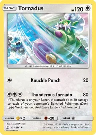 Tornadus (178/236) [Sun & Moon: Unified Minds] Pokémon