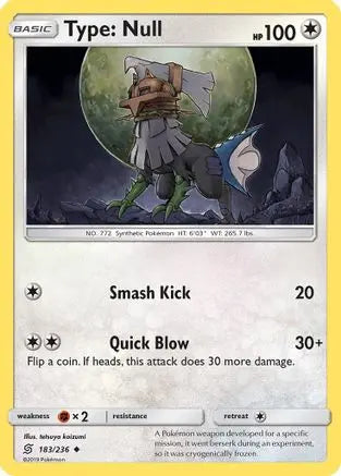 Type: Null (183/236) [Sun & Moon: Unified Minds] Pokémon
