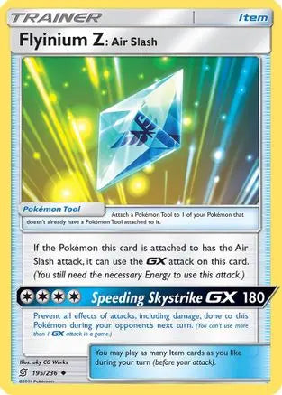 Flyinium Z: Air Slash (195/236) [Sun & Moon: Unified Minds] Pokémon