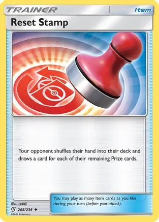Reset Stamp (206/236) [Sun & Moon: Unified Minds] Pokémon
