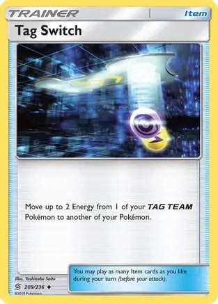 Tag Switch (209/236) [Sun & Moon: Unified Minds] Pokémon