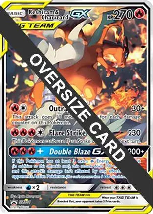 Reshiram & Charizard GX (SM201) (Jumbo Card) [Sun & Moon: Black Star Promos] Pokémon