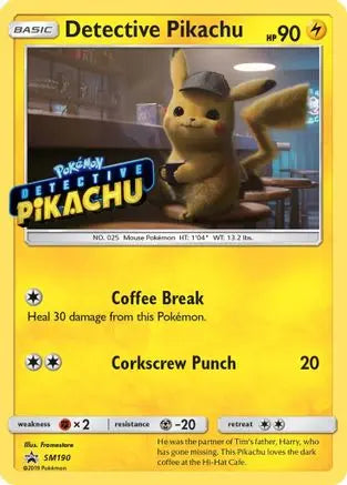 Detective Pikachu (SM190) (Stamped) [Sun & Moon: Black Star Promos] Pokémon
