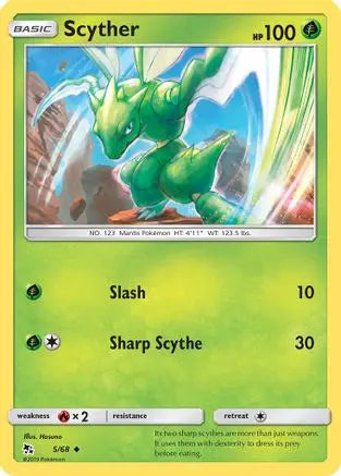Scyther (5/68) [Sun & Moon: Hidden Fates] Pokémon