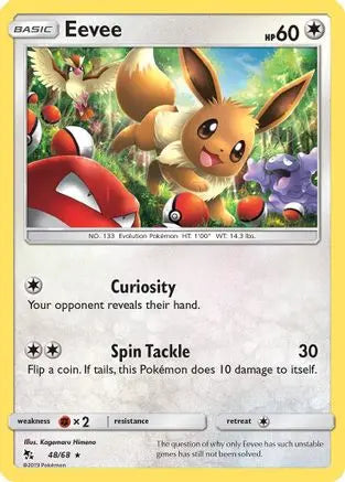 Eevee (48/68) [Sun & Moon: Hidden Fates] Pokémon