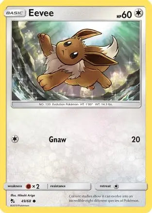 Eevee (49/68) [Sun & Moon: Hidden Fates] Pokémon