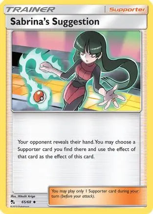 Sabrina's Suggestion (65/68) [Sun & Moon: Hidden Fates] Pokémon