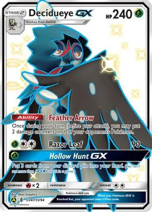 Decidueye GX (SV47/SV94) [Sun & Moon: Hidden Fates - Shiny Vault] Pokémon