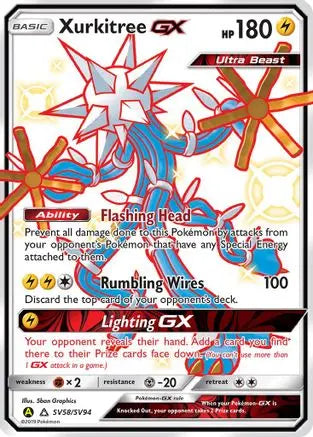 Xurkitree GX (SV58/SV94) [Sun & Moon: Hidden Fates - Shiny Vault] Pokémon