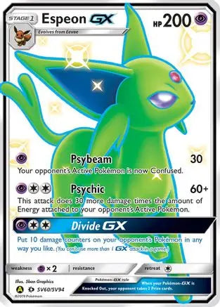 Espeon GX (SV60/SV94) [Sun & Moon: Hidden Fates - Shiny Vault] Pokémon