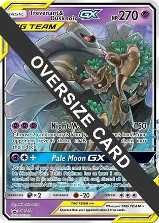 Trevenant & Dusknoir GX (SM217) (Jumbo Card) [Sun & Moon: Black Star Promos] Pokémon