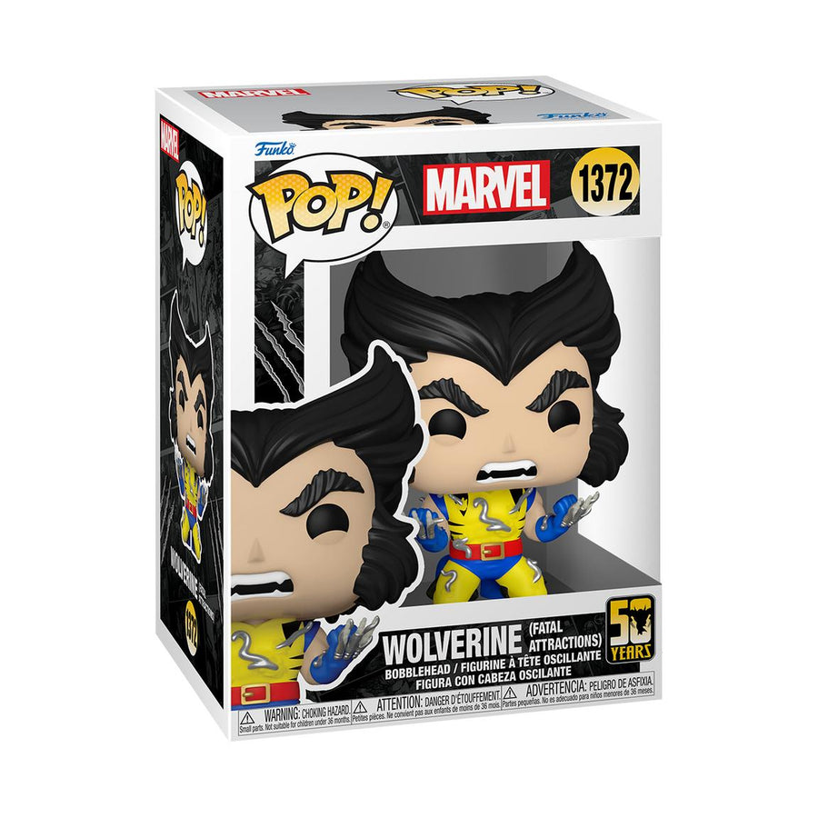 Funko POP! Marvel: Wolverine 50th – Ultimate Wolverine (Adamantium) 3.97-in Vinyl Figure