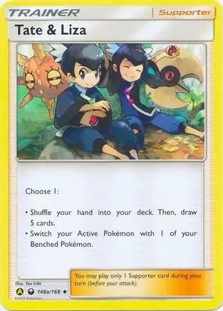 Tate & Liza (148a/168) (Alternate Art Promo) (Battle Arena Deck Exclusive) [Sun & Moon: Celestial Storm] Pokémon