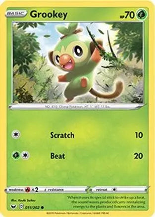 Grookey (011/202) (Premium Collection) [Sword & Shield: Base Set] Pokémon