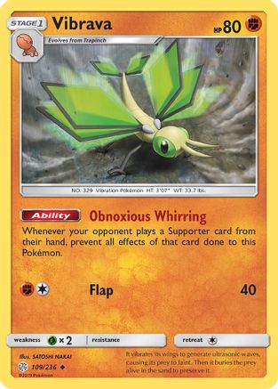 Vibrava (109/236) [Sun & Moon: Cosmic Eclipse] Pokémon