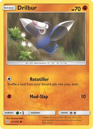 Drilbur (114/236) [Sun & Moon: Cosmic Eclipse] Pokémon
