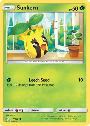 Sunkern (7/236) [Sun & Moon: Cosmic Eclipse] Pokémon